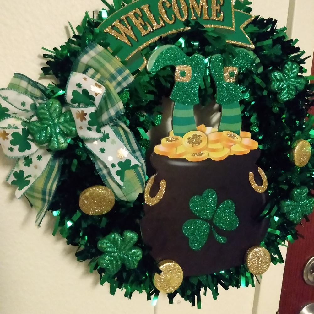 St. Patrick's day wreath